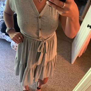 Tiered Shirt Dress